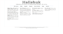 Desktop Screenshot of hallshuk.se